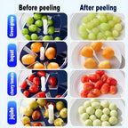 Blue Automatic Grape Peeler Machine - High-Efficiency & Mess-Free, Electric Fruit Skin Remover for Home Fruit-Lover & Commercial Tea Shops