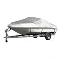 Sliver Heavy-Duty V-Hull Shield for 14 to 16 FT Yachts - All-Weather Water / Dust / UV Resistant 190T Silver Coated  Marine Protector