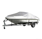 Sliver Heavy-Duty V-Hull Shield for 17 to 19 FT Yachts - All-Weather Water / Dust / UV Resistant 190T Silver Coated  Marine Protector