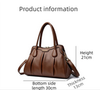 Wine Red Women's Premium Wear-Resistant Leather Shoulder Bag - Vintage Frame Kiss-Lock Handbag & Crossbody Satchel