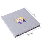 Green Linen Self-Adhesive Photo Album DIY Scrapbook with Cover Window 11x10.6 Inch for Family Wedding Travel Memories Preservation Australian Home