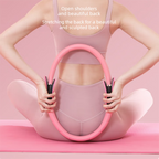 Black Pilates Ring Exercise Tool – High-Elasticity Yoga Ring for Core Strength, Postpartum Recovery, Glute Toning & Full-Body Workout (Unisex)