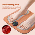 Smart EMS Foot Massager Mat – Low Frequency Pulse Therapy with 6 Modes and 15 Intensity Levels for Relaxation, Fatigue Relief, and Improved Circulation (USB Rechargeable)