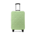 Green 20 Inch Foldable Carry-on Suitcase with 360 Spinner Wheels and Combination Lock, Lightweight Space Saving Hard Shell Luggage for Australian Travel