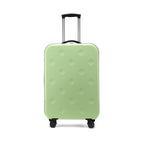 Green 20 Inch Foldable Carry-on Suitcase with 360 Spinner Wheels and Combination Lock, Lightweight Space Saving Hard Shell Luggage for Australian Travel