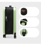 Orange 20 Inch Foldable Carry-on Suitcase with 360 Spinner Wheels and Combination Lock, Lightweight Space Saving Hard Shell Luggage for Australian Travel