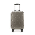 Grey 20 Inch Foldable Carry-on Suitcase with 360 Spinner Wheels and Combination Lock, Lightweight Space Saving Hard Shell Luggage for Australian Travel