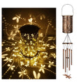 Dragonfly Solar Wind Chime Lantern with Iron Art Projection Waterproof Decorative Light for Garden and Local Home Landscapes Elegant Outdoor Illumination Solution