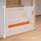 White Retractable Baby Safety Gate and Pet Barrier Extra Wide 300cm for Stairs and Doorways No Drill Mesh In-Home Protection Solution for Local Families