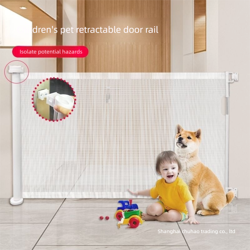White Retractable Baby Safety Gate and Pet Barrier Extra Wide 300cm for Stairs and Doorways No Drill Mesh In-Home Protection Solution for Local Families