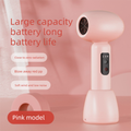 Pink Wireless Baby Hair Dryer with Constant Temperature and Negative Ion Technology for Gentle Hair and Skin Care, Ideal for Infants and Toddlers