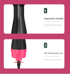 Pink 1000W Professional Hot Air Brush with 3-Temperature & 2-Speed Control – Dual Voltage Hair Styler for Smooth, Voluminous Blowouts