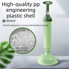 Green High-Pressure Toilet Plunger with Vacuum Seal – Powerful Drain Unclogger for Toilets, Sinks & Drains (45cm)