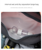 Large Travel Duffle Bag Gym Sports Weekender with Shoe Compartment Wet Pocket Lightweight Carry On Luggage Bag (Pink)