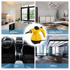 Multi-Purpose Handheld Steam Cleaner with 9 Accessories - High Pressure Chemical-Free Steamer for Kitchen, Bathroom, Car & Grout Cleaning (Includes AU Adapter)