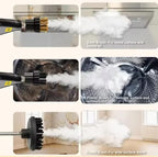 White and Black 1500W High Pressure Steam Cleaner with Digital Display (3.5 BAR) - 1.2L Heavy Duty Steamer for Kitchen Grease, Grout, Car Detailing & Upholstery (AU Plug)
