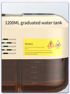 Beige 1500W High Pressure Steam Cleaner with Digital Display (3.5 BAR) - 1.2L Heavy Duty Steamer for Kitchen Grease, Grout, Car Detailing & Upholstery (AU Plug)