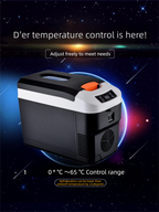 10L Portable Electric Cooler & Warmer Car Fridge with Digital Display 12V/240V Dual Power for Camping Road Trips & Home Office Black