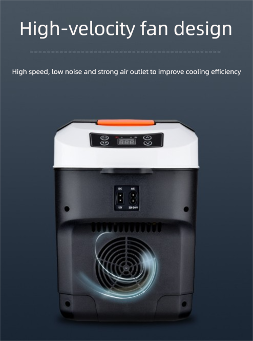 10L Portable Electric Cooler & Warmer Car Fridge with Digital Display 12V/240V Dual Power for Camping Road Trips & Home Office Brown