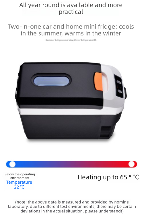 10L Digital Car Fridge Warmer 12V 24V 240V Portable Electric Cooler for Truck Car Home Camping LCD Display Brown