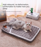 Thickened Pet Sofa Bed XL Size 75x45cm Green Dog Mat with Integrated Pillow Soft Washable Sleeping Pad for Dogs and Cats All Season Comfort