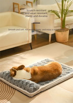 Thickened Soft Pet Bed Mat L Size Coffee-milk Comfortable Large Dog Sleeping Pad Washable Cushion for Big Dogs and Cats All Season Use