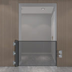 Retractable Pet Safety Gate 110x78cm Paw Print Mesh Dog Barrier No Drill Retracting Fence for Stairs and Doorways