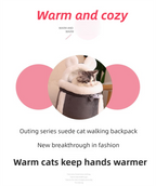 Pink 2-in-1 Ultra-Soft Plush Pet Carrier & Mobile Bed - Portable & Lightweight Cute Rabbit Ear Design Travel Cabin (XL 38 x 25 x 30CM)