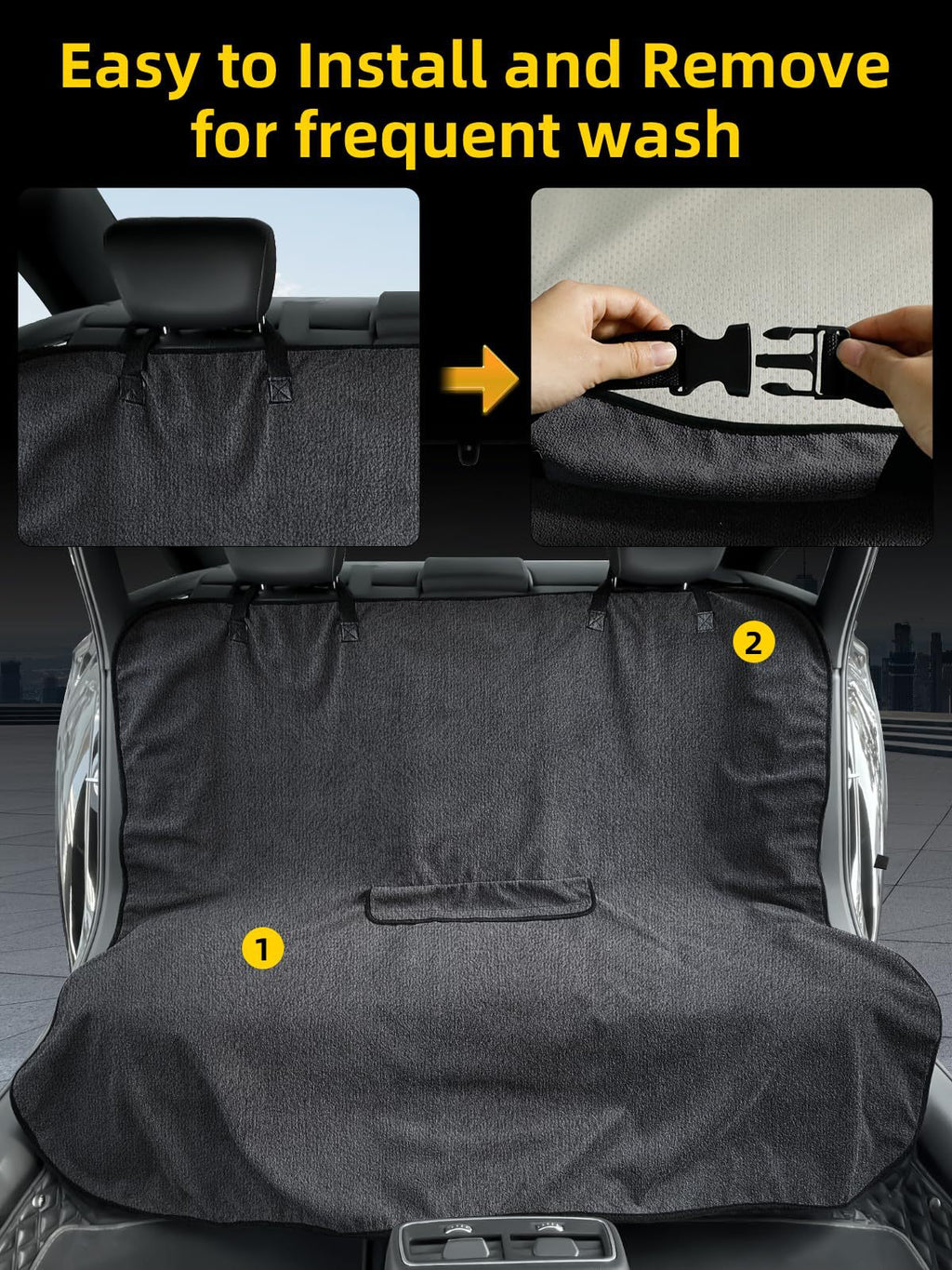 Pink Waterproof Towel Car Back Seat Cover - Universal Non-Slip Sweat-Absorbent Bucket Seat Protector for Gym Fitness and Beach