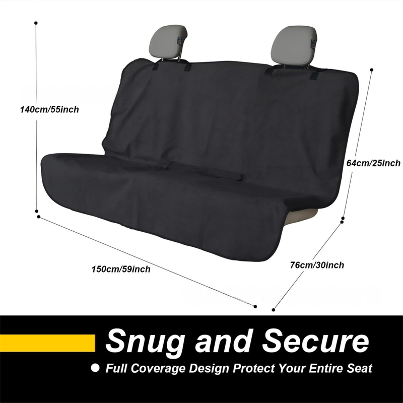 Pink Waterproof Towel Car Back Seat Cover - Universal Non-Slip Sweat-Absorbent Bucket Seat Protector for Gym Fitness and Beach