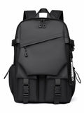 Black Professional Business and Travel Backpack | Large Capacity 15.6 Inch Laptop Compartment | Water-Resistant Functional Design