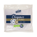 Plastic 50 Forks White Bio