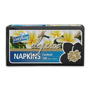 1000 Napkins Cocktail Elegance Black