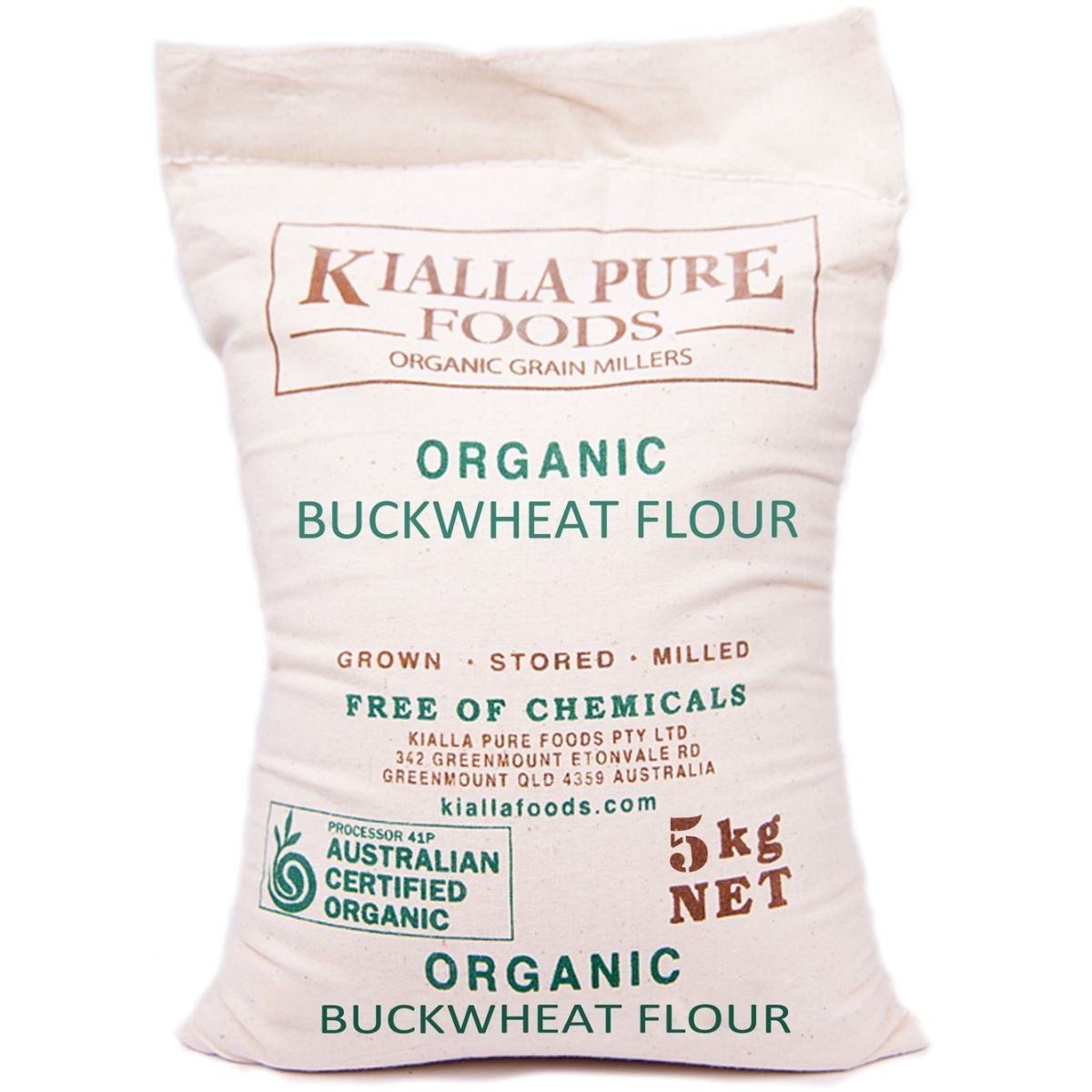Kialla Flour Buckwheat Organic 5Kg