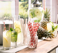 250 Straws Paper White Cocktail