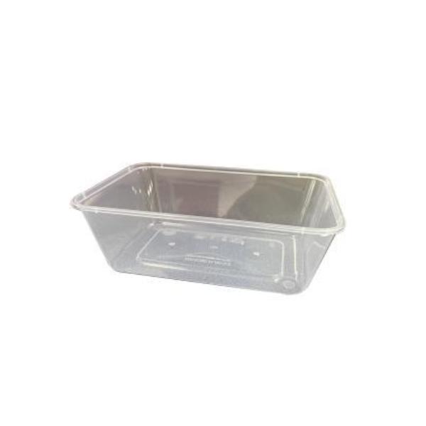 10 X Container Rectangle Plastic 750Ml Microwavable  5Catchoice