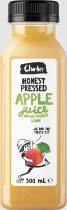 JUICE APPLE CHARLIES HONEST 100%  12 X 300ML CHARLIES
