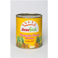 6 X Dewfresh Pineapple Pieces In Light Syrup 3Kg