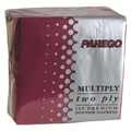 125 Napkins 2 Ply Dinner Burgundy