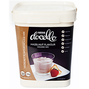 6 X Docello Mousse Mix Hazelnut 1.9Kg