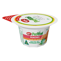 Snack Pack Peaches Diced In Natural Juice 24 X 120G