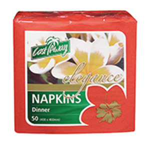 500 Napkins Dinner Elegance Red