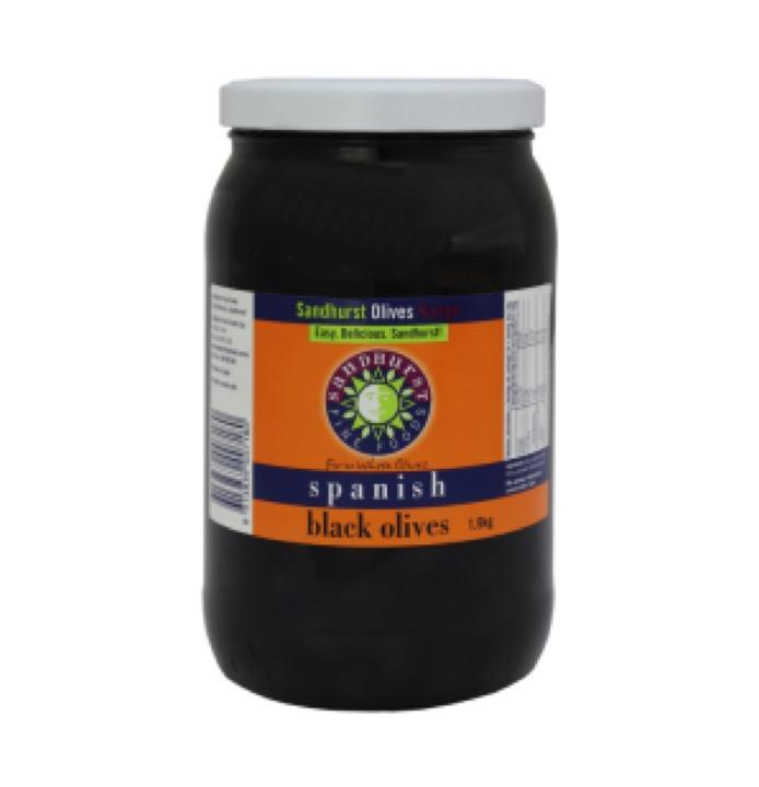 Sandhurst Olives Black Spanish 2Kg