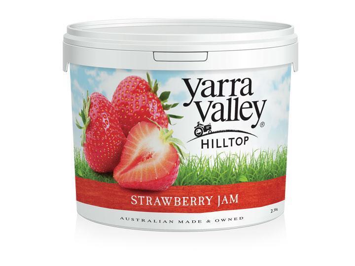 3 X Yarra Valley Jam Strawberry 2.5 Kg