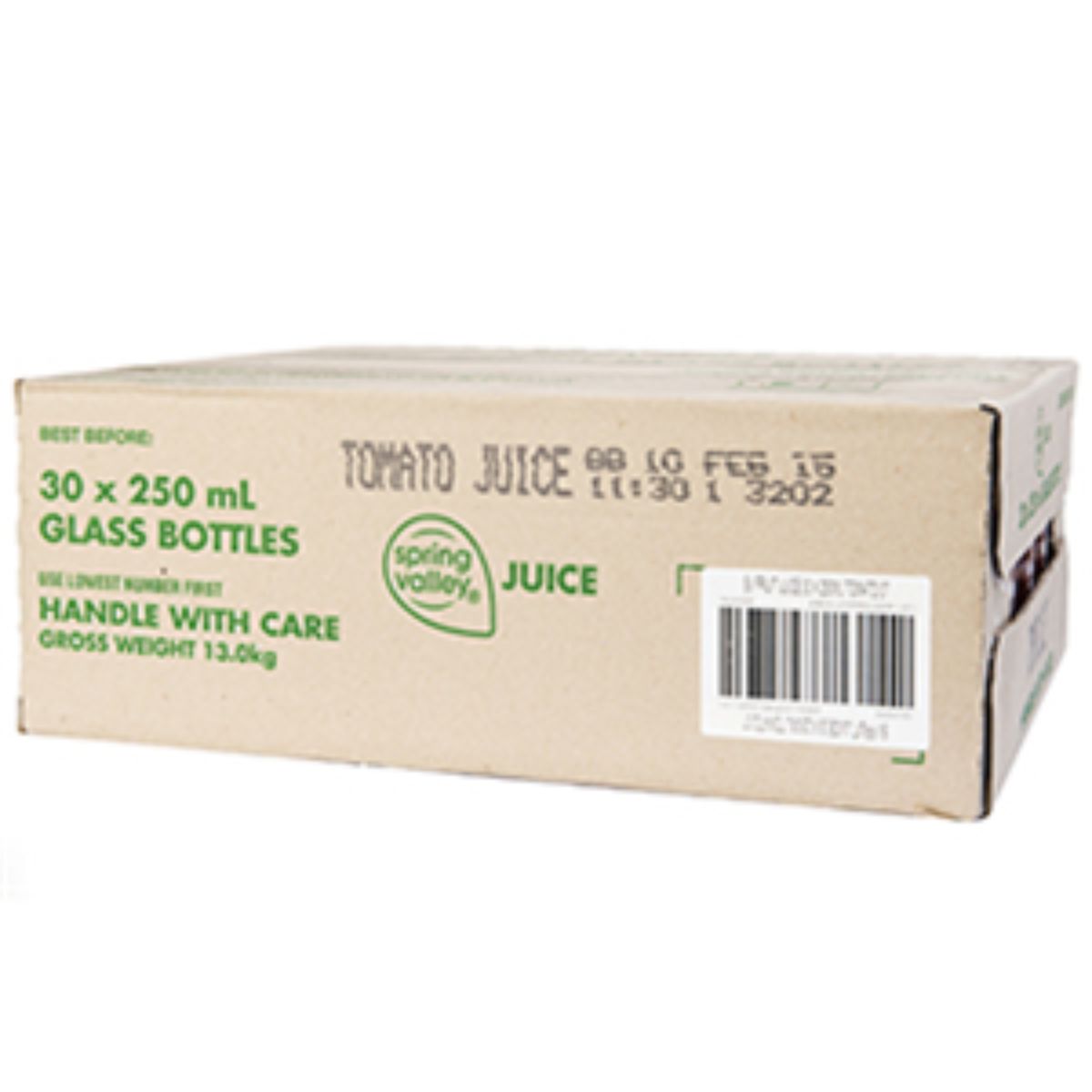Spring Valley Juice Tomato Glass 30 X 250Ml