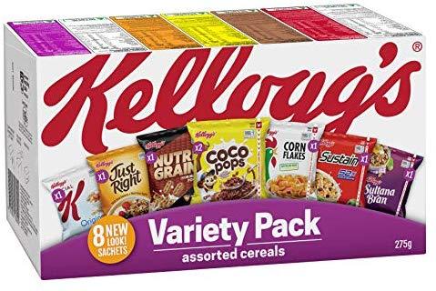 6 X   Cereal Variety Pack Sachets 275G