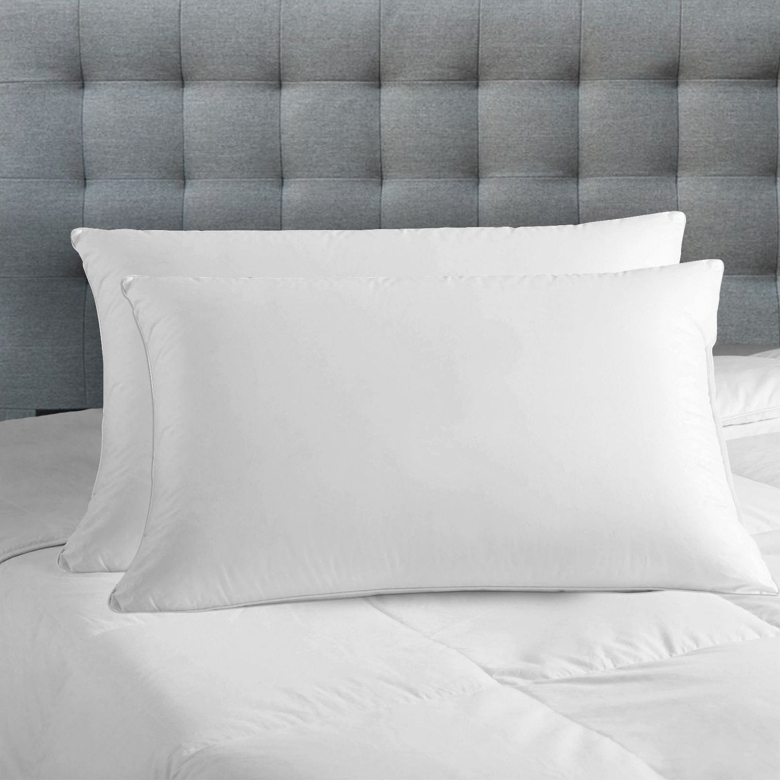 Royal Comfort Luxury Bamboo Gusset Pillows - Twin Pack