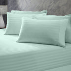 Royal Comfort 1200 Thread Count 100% Cotton 3 Piece Striped Combo Set