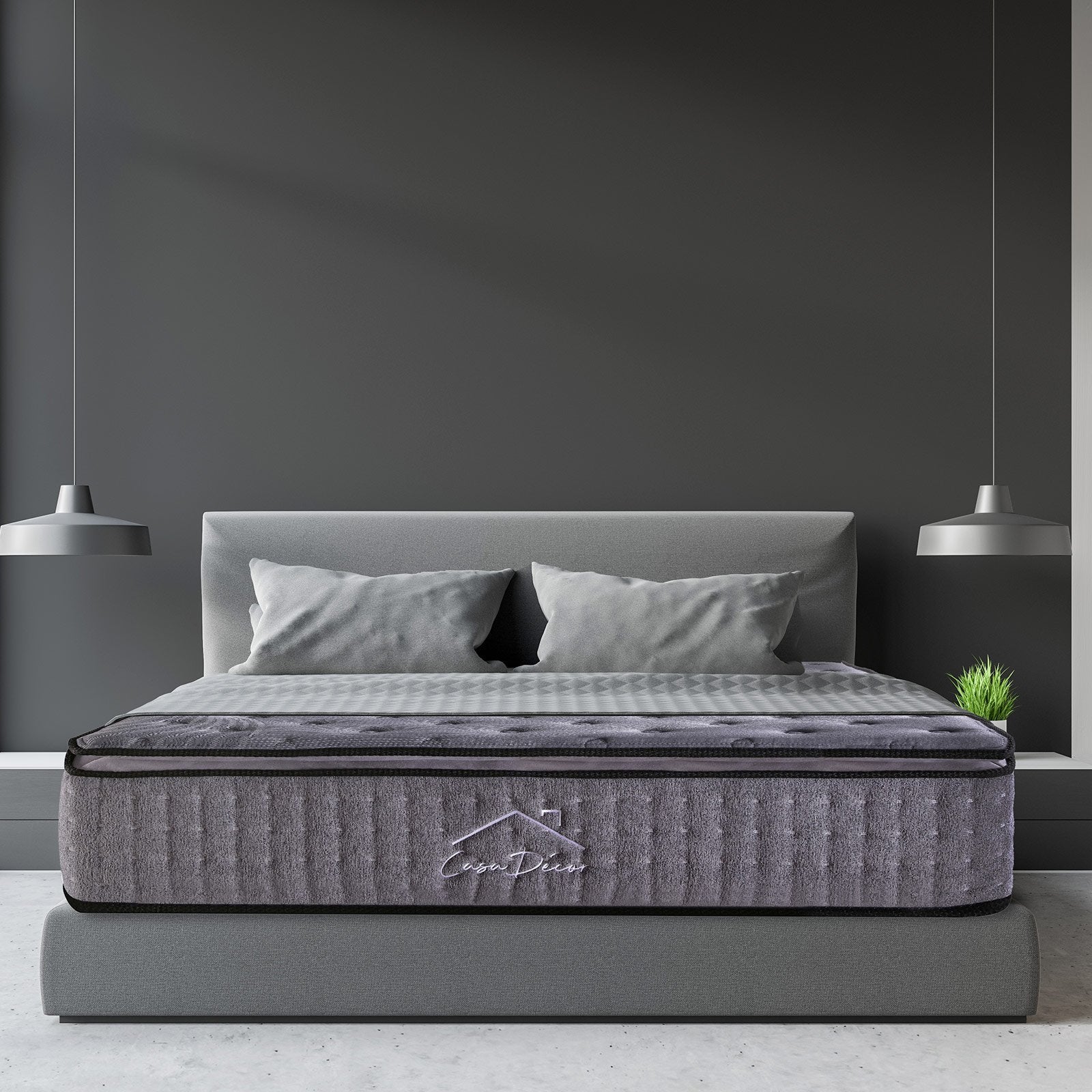 Casa Decor Pillowtop Bamboo Charcoal Pocket Spring Matress