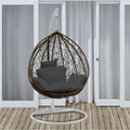 Arcadia Furniture Rocking Egg Chair - Oatmeal And Grey